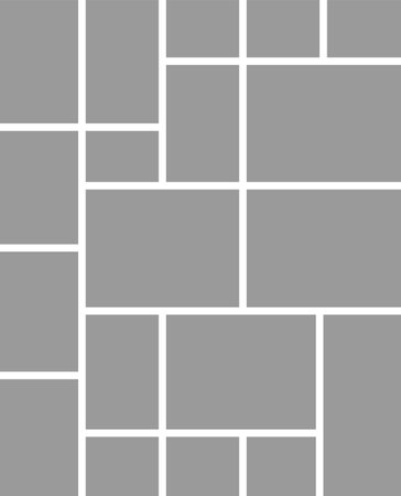 collage for photos or images. Vector template empty frames. creative mockup.のイラスト素材