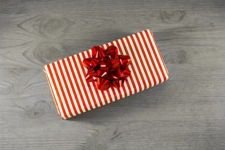 Christmas present isolatedの写真素材