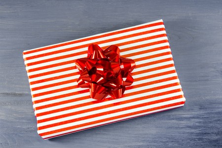 Christmas present isolatedの写真素材