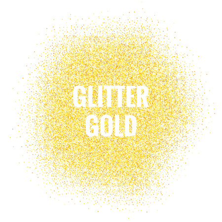 Glitter gold background. Shiny golden particles. Glitter gold vectorのイラスト素材