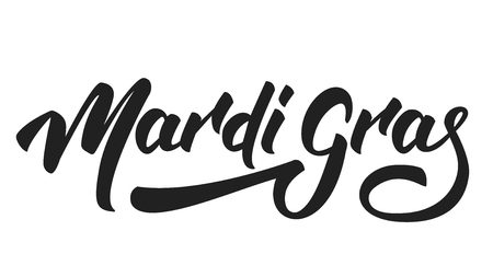 Mardi Gras. Lettering Mardi Gras for Fat Tuesday Holiday.のイラスト素材