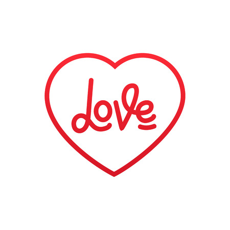 Valentines Day. Love lettering logo design for Valentines Dayのイラスト素材