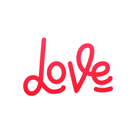 Valentines Day. Love lettering design. Love calligraphyのイラスト素材