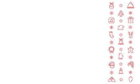 Christmas background. Winter holiday frame template. Christmas and New Year icons decoration.のイラスト素材