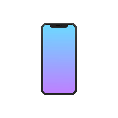 Smartphone. Vector modern smarthone device mockup designの写真素材
