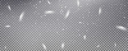 Snow. Realistic snow background. Winter Christmas and New Year snow decoration.のイラスト素材