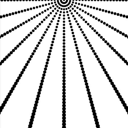 Halftone sphere of points. Black dots of different sizes on a white background. EPS10 Vectorのイラスト素材