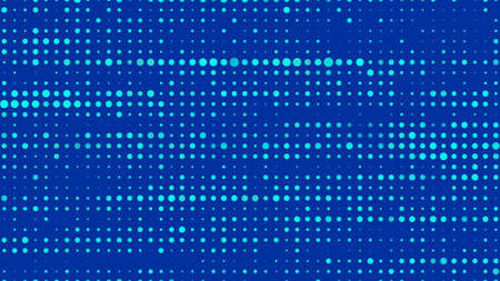 Matrix abstract illustration. Dark and light green points. Vector illustrationのイラスト素材