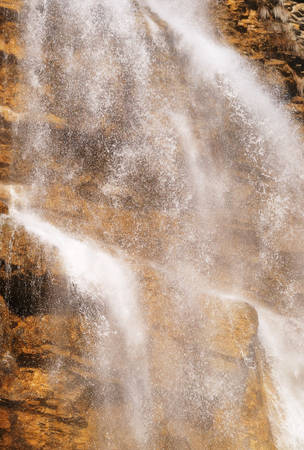 Famous Crimean waterfall Uchan-su in spring, affluent and the highest in Crimeaの写真素材