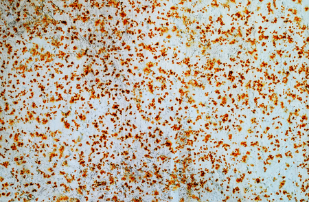 Rough texture - the surface of painted iron sheet with rust