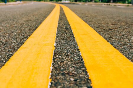 Mountain road. Summer time. Background, travel, landscape. Highway in the mountains. Good asphalt road with beautiful views. Transportの写真素材