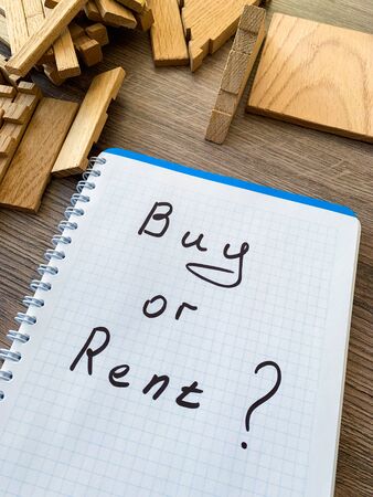Buy or rent home. Real estate concept.の写真素材