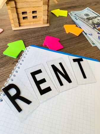 Buy or rent home. Real estate concept.の写真素材