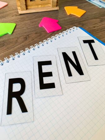 Buy or rent house. Real estate conceptの写真素材