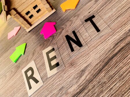 Buy or rent house. Real estate conceptの写真素材