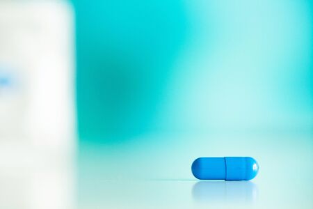 Medical potency pills for sexual health in capsules.の写真素材