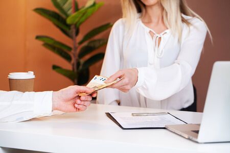 Employee is given a bribe for a favorable signing of contract