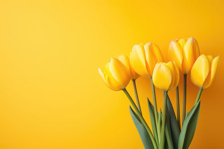 Bunch of spring tulip flowerの素材