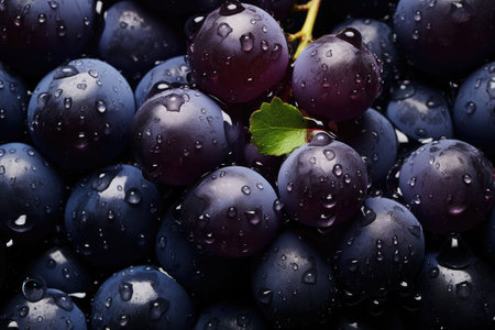 Ripe sweet grapes, close upの素材