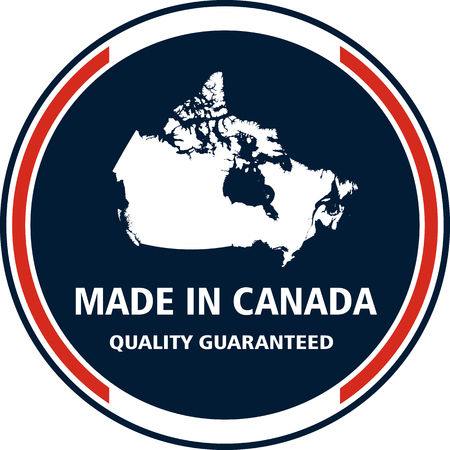 Made in Canada2a quality stamp. Vector illustrationのイラスト素材