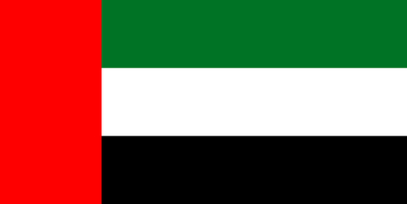 United Arab Emirates vector flag. Abu Dhabiのイラスト素材