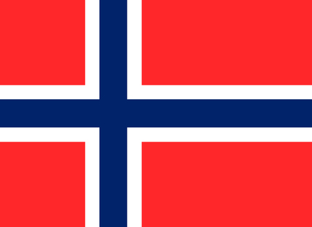 Norway vector flag. Osloのイラスト素材