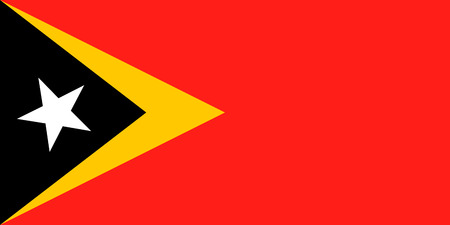 The national flag of East Timor. Vector illustration. Diliのイラスト素材