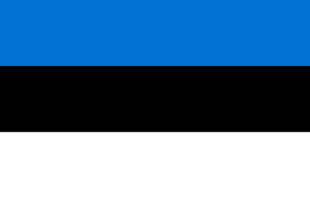 The national flag of Estonia. Vector illustration. Tallinnのイラスト素材