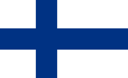 The national flag of Finland. Vector illustration. Helsinkiのイラスト素材