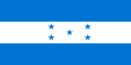 The national flag of Honduras. Vector illustration. Tegucigalpaのイラスト素材