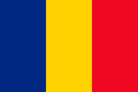 The national flag of Romania. Vector illustration. Bucharestのイラスト素材