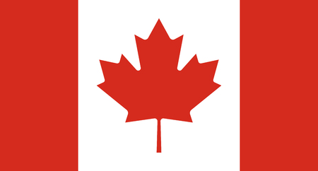 The national flag of Canada. Vector illustration. Ottawaのイラスト素材