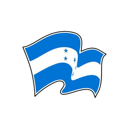 The national flag of Honduras. Vector illustration. Tegucigalpaのイラスト素材