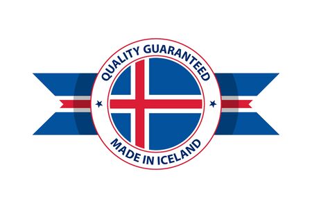Made in Iceland quality stamp. Vector illustration. Rejkjavikのイラスト素材