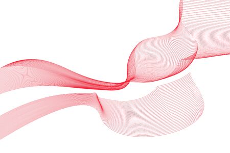 Abstract lines vector background. Colours of Austrian flag. Eps10.のイラスト素材