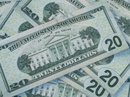 American currency background. Dollars of United States of America. US Dollars backgroundの写真素材