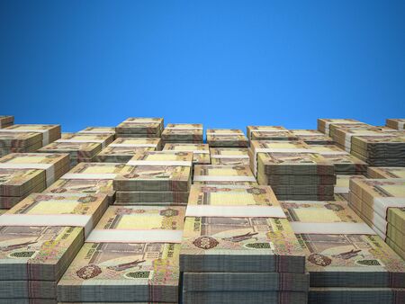 AED. Currency of  United Arab Emirates. Emirates Dirham b finance background.Macro photographyの写真素材