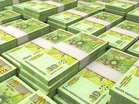 Money of Bulgaria. Bulgarian banknotes backgroundの写真素材