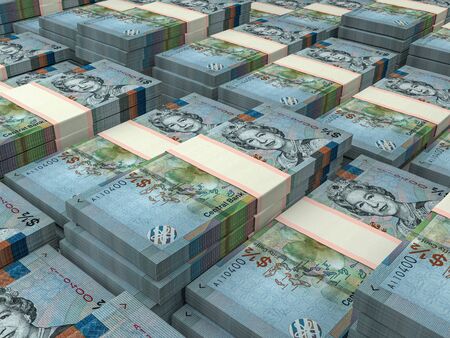 Bahamian dollars banknotes background. BSD dollars pattern.の写真素材