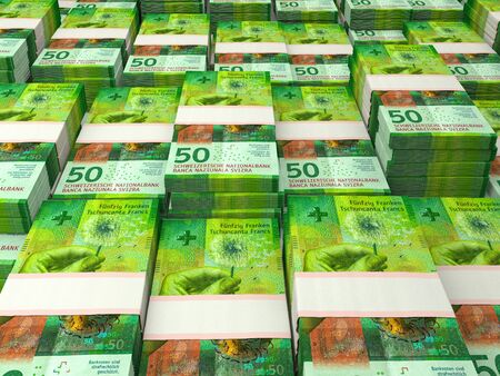 Currency of Switzerland. Finance background. Zurich. CHF. Swiss Franc.