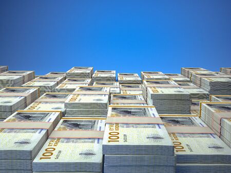 Danish krone.The official currency of Denmark, Greenland, and the Faroe Islands. Financial background. DKK.の写真素材