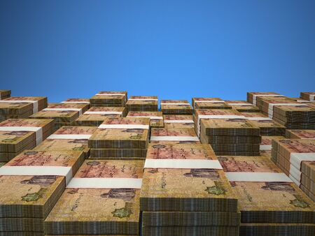 Egyptian pounds. Money of Egypt, business background. EGP. Closeup shotの写真素材