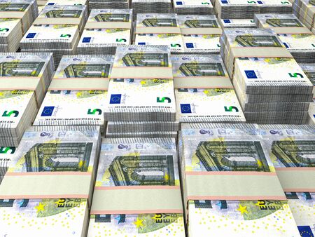 Euro banknotes background. Closeup high quality photoの写真素材