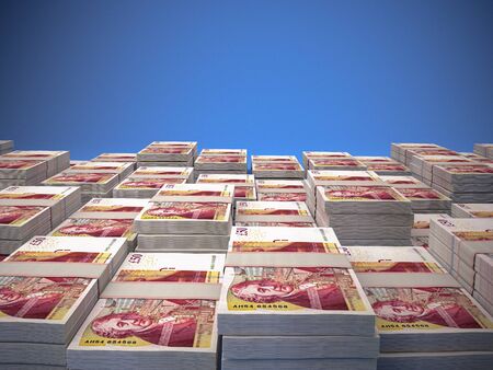 GBP. British Pounds macro background. Money of United Kingdom. Londonの写真素材