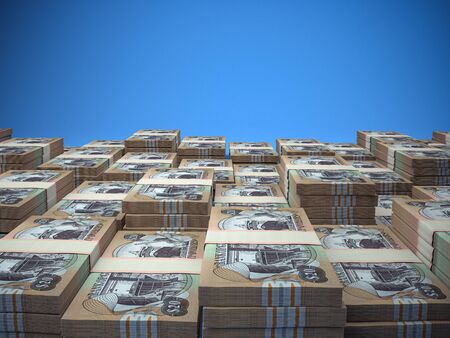 Guyana dollars banknotes background.  GYDの写真素材