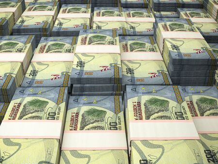 Madagascar  money. Financial background. Malagasy currency closeup photo. 200 Ariary
