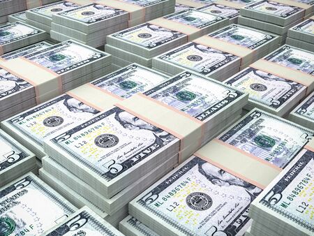 American currency background. Dollars of United States of America. US Dollars backgroundの写真素材