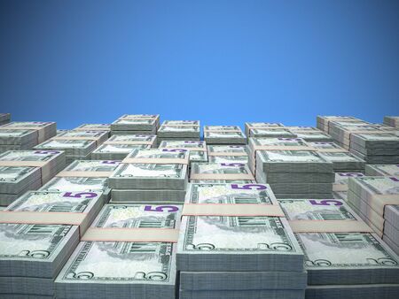 American currency background. Dollars of United States of America. US Dollars backgroundの写真素材