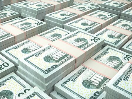 American currency background. Dollars of United States of America. US Dollars background