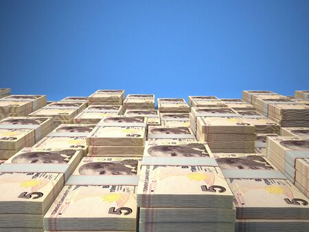 TRY. Turkish currency. Money of Turkey business background. Turkish Lira closeup photo, blurred backgroundの写真素材